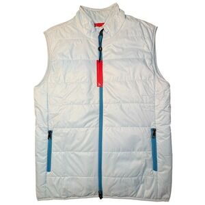 Redvanly Bolton Golf Lightweight Vest Mens M Breeze Blue Insulated Puffer NEW